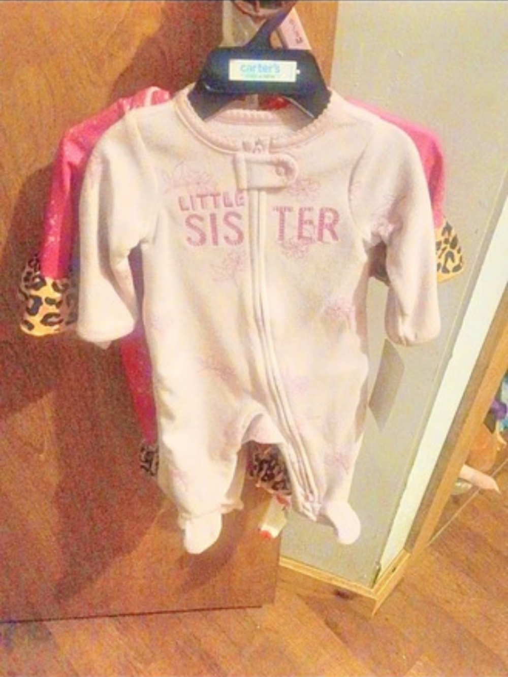 Carter's Baby Little Sister Zip-Up Fleece Sleep & Play Pajamas Footie
